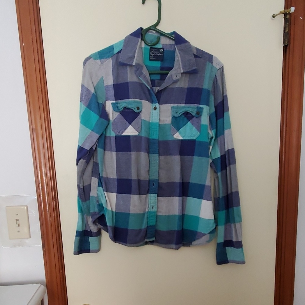 Plaid buttom down